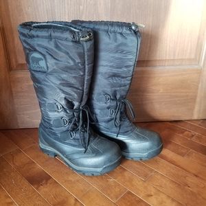 Womens Sorel Snowlion Tall Lined Winter Snow Boots size 10